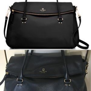 Kate Spade Black Leather Commute Grant Park Travel